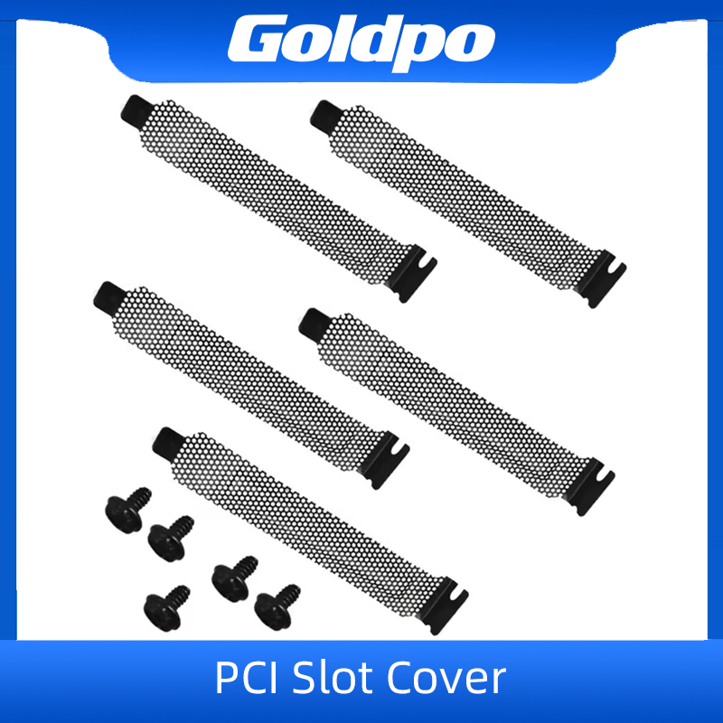 Dust Filter Pc - 5 個 PCI スロットカバーフィルターブランキングボード冷却ファン防塵換気 PC コンピュータケースグラフィックスカードネジ付き