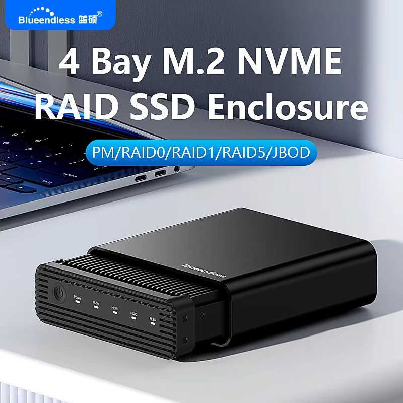 アルミニウム製M2 4ベイUSB4外付けNVME SSDエン - Case Fans のレビューと価格