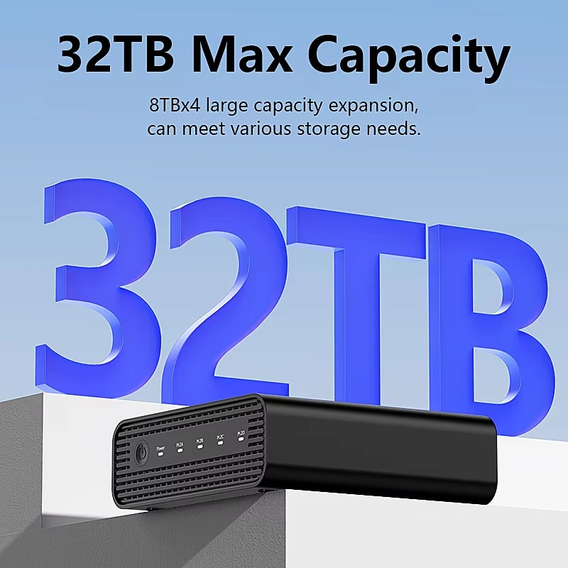 アルミニウム製M2 4ベイUSB4外付けNVME SSDエン - Case Fans のレビューと価格