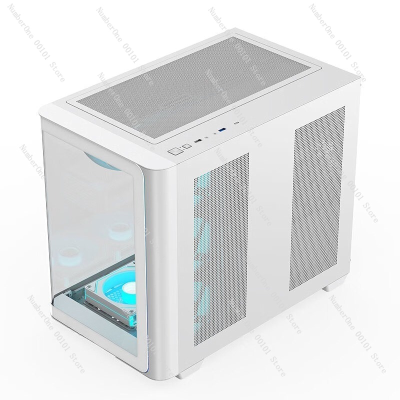 パノラマ曲面ガラスデスクトップPCケース ATXミッドタワー - Atx Case のレビューと価格