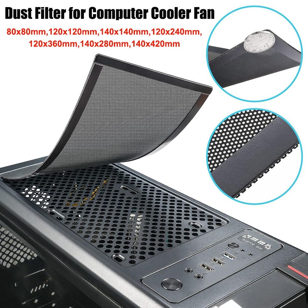 新しい PVC ダストフィルターカバー黒磁気フレーム PC  - Dust Filter Pc のレビューと価格
