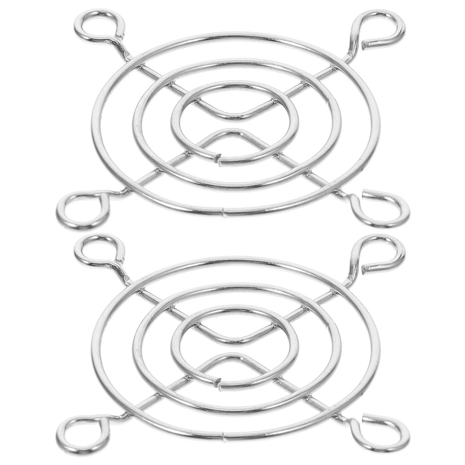 2個入り冷却ファン用メタルワイヤーガード、クロムメッキメッシ - Case Fans のレビューと価格