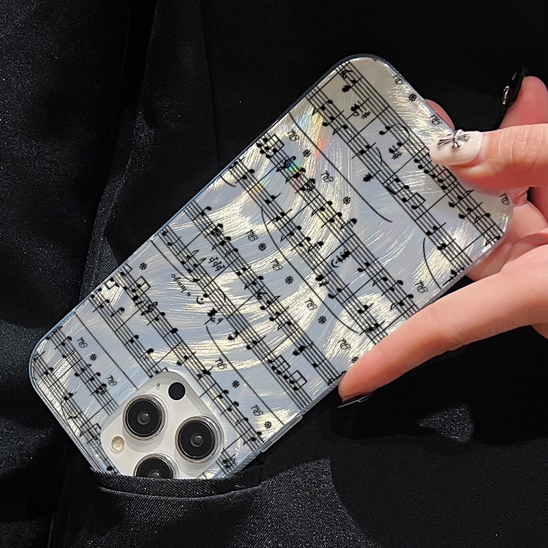 楽しい文字と音符柄のスマホケース Samsung Galax - Computer Case のレビューと価格